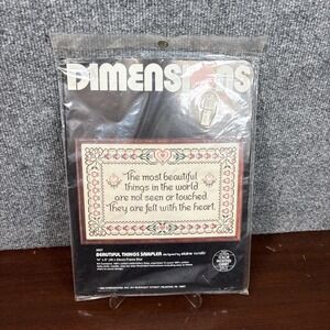 Vtg~Dimensions Counted Cross Stitch "Beautiful Things‎ Sampler" #3507 Sealed